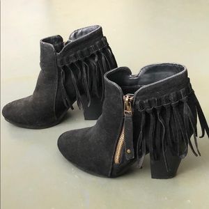 Fringe Ankle Boots